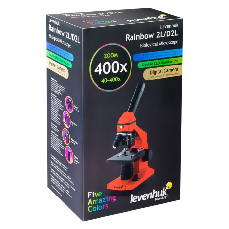 Микроскоп Levenhuk Rainbow 2L Lime\Лайм