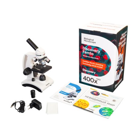 Микроскоп Levenhuk Discovery Femto Polar с книгой