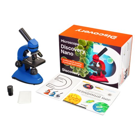 Микроскоп Levenhuk Discovery Nano Gravity с книгой